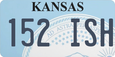 KS license plate 152ISH