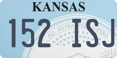 KS license plate 152ISJ