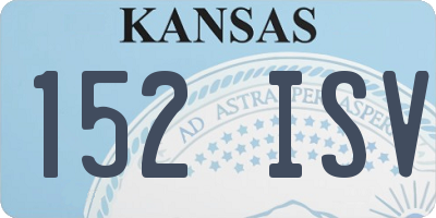 KS license plate 152ISV