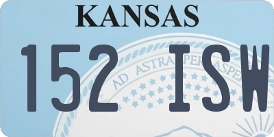 KS license plate 152ISW