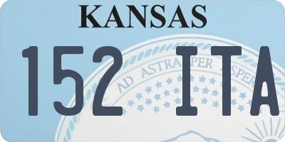 KS license plate 152ITA