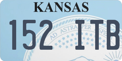 KS license plate 152ITB