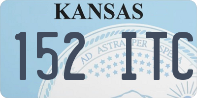 KS license plate 152ITC