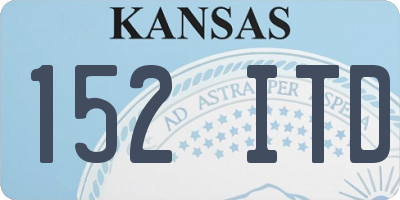 KS license plate 152ITD