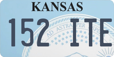 KS license plate 152ITE