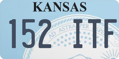 KS license plate 152ITF