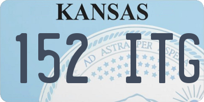 KS license plate 152ITG