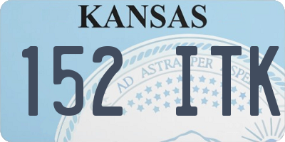 KS license plate 152ITK