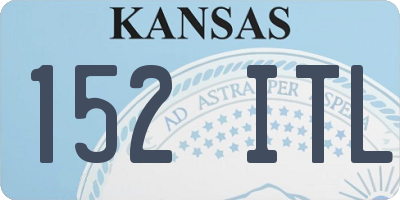 KS license plate 152ITL