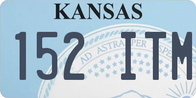 KS license plate 152ITM