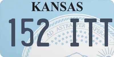 KS license plate 152ITT