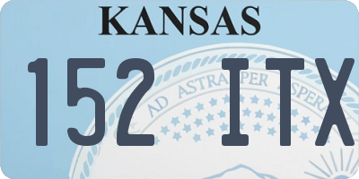 KS license plate 152ITX