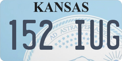 KS license plate 152IUG