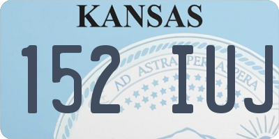 KS license plate 152IUJ
