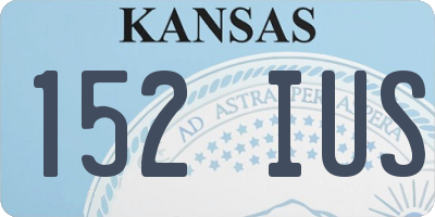 KS license plate 152IUS