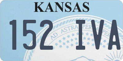 KS license plate 152IVA
