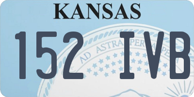KS license plate 152IVB