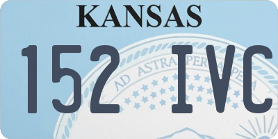 KS license plate 152IVC