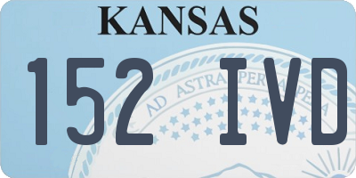 KS license plate 152IVD