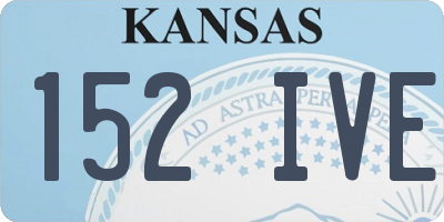 KS license plate 152IVE