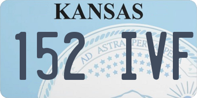 KS license plate 152IVF