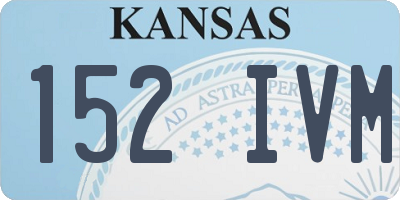 KS license plate 152IVM