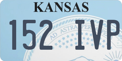 KS license plate 152IVP