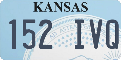 KS license plate 152IVQ