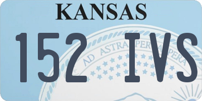 KS license plate 152IVS