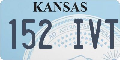 KS license plate 152IVT