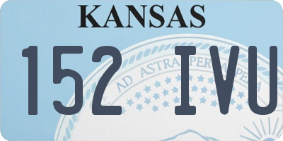 KS license plate 152IVU