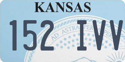 KS license plate 152IVV
