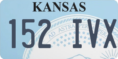 KS license plate 152IVX