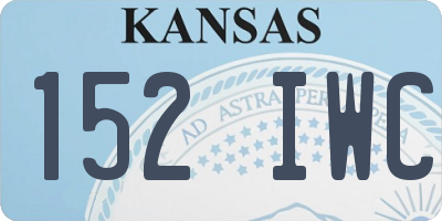 KS license plate 152IWC