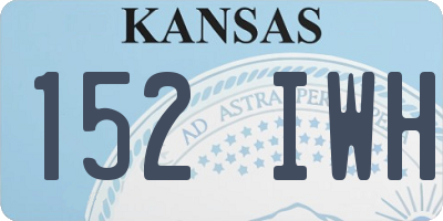 KS license plate 152IWH