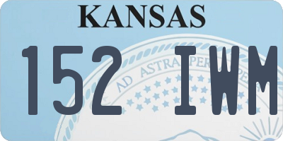 KS license plate 152IWM