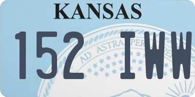 KS license plate 152IWW