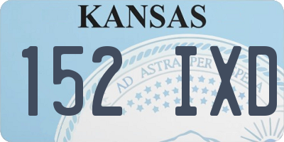 KS license plate 152IXD