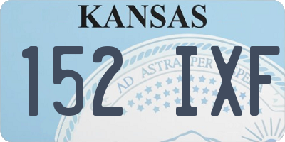 KS license plate 152IXF