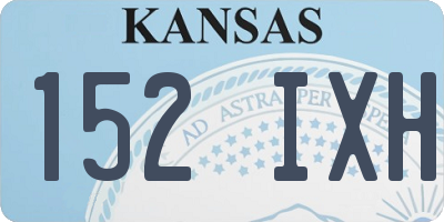 KS license plate 152IXH