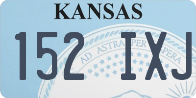 KS license plate 152IXJ