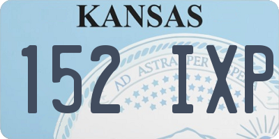 KS license plate 152IXP