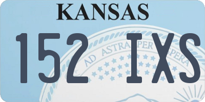 KS license plate 152IXS