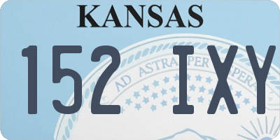 KS license plate 152IXY