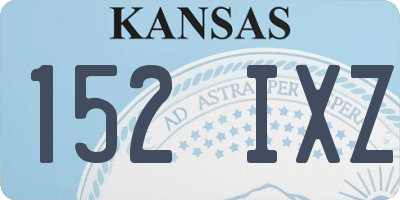 KS license plate 152IXZ