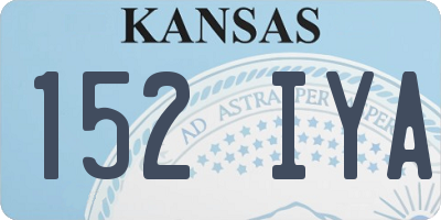 KS license plate 152IYA