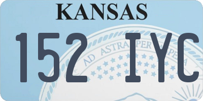 KS license plate 152IYC
