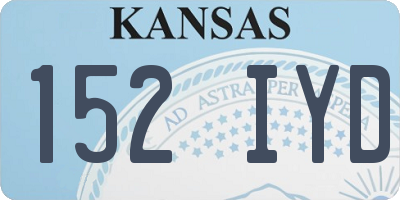 KS license plate 152IYD