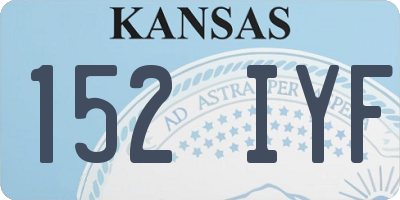 KS license plate 152IYF