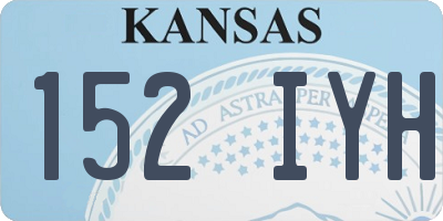 KS license plate 152IYH